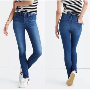 Madewell  27T 9” Mid Rise Skinny Jeans